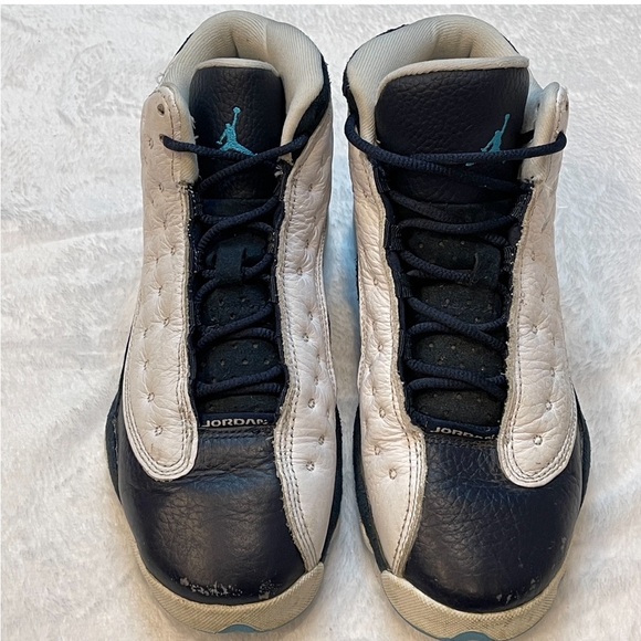 Nike Jordan 13 Retro White Obsidian Powder Blue (GS) Shoes Size 5Y- DJ3003-144 - Picture 6 of 13